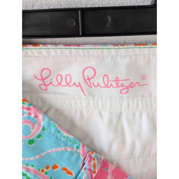 Lilly Pulitzer Walsh Short Jellyfish Design Pink and Blue Women's Size 4 - Picture 5 of 9